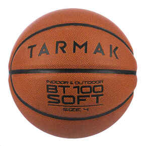 Košarkaška lopta bt100 veličina 4 za djecu do 6 godina narančasta