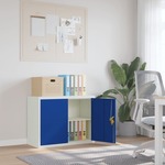 vidaXL Ormarić za spise svjetlosivi i plavi 90 x 40 x 70 cm čelični