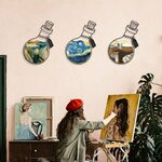 Wallity Metalna zidna dekoracija Art Potion Set of 3 Metal Wall Art - APT710