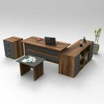 Set uredskog namještaja, OrahAntracit, VO13 - BA