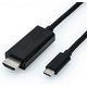 ROLINE USB 3.1 Type C HDMI transformator Crno 2m 11.04.5841-10