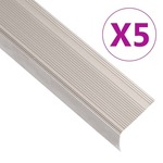 Rubnjaci za stepenice L-oblika 5 kom aluminijski 90 cm bež - Šampanjca 90 cm (5 pcs) Traka