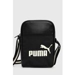 Torbica Puma boja: crna - crna. Mala torbica iz kolekcije Puma. na kopčanje model izrađen od kombinacije tekstilnog materijala i ekološke kože.