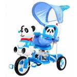 Dječji tricikl 2u1 panda plavi