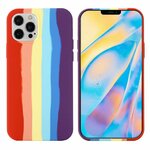 Maskica Apple Silicone Case za iPhone 13 Mini Rainbow