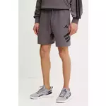 adidas Sportske kratke hlače Future Icons 3-Stripes JD4881 Siva Regular Fit