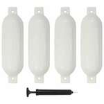 Bokobrani za brod 4 kom bijeli 51 x 14 cm PVC