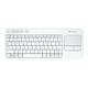 Logitech K400 Plus bežični tipkovnica, USB, bijela/crna