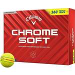 Callaway Chrome Soft 2024 Yellow Golf Balls 360 Triple Track