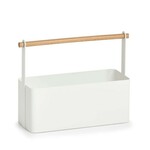 Zeller Kutijica limena za začine, Caddy, metal, bijela, 31,5x12x24 cm