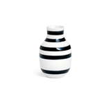Crno-bijela vaza od kamenine Kähler Design Omaggio, visina 12,5 cm