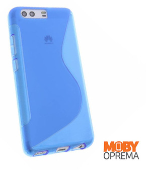 Huawei P10 plava silikonska maska