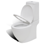 vidaXL WC za kupaonicu jedinstevenim dizajnom od keramike s vodokotlićem