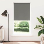 vidaXL Rolo zavjesa Blackout siva 100x230 cm Širina tkanine 95,7 cm