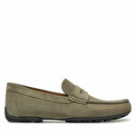 Light green men's moccasins Geox Kosmopolis + Grip - Men's kremasta