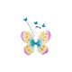 WEBHIDDENBRAND Carnival Toys leptir, krila + obruč + štap, VR. 06320