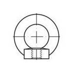 TOOLCRAFT TO-6855684 prstenaste matice M6 DIN 582 čelik pocinčani 25 St.