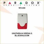 PARADOX UNUTARNJA SIRENA S BLJESKALICOM WS-200