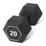 Bučica za cross trening Hex Dumbbell 20 kg crna