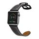 TECH-PROTECT LEATHER crna kožna narukvica za Apple Watch 2/3/4/5/6/SE (44mm)