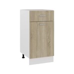 vidaXL Donji ladičar boja hrasta 40 x 46 x 81,5 cm konstruirano drvo