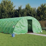 vidaXL Staklenik s čeličnim okvirom zeleni 90 m² 18 x 5 x 2,3 m