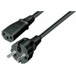 NaviaTec Schuko plug - IEC 320 C13 Jack black 2,5m