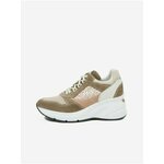Light brown leather wedge sneakers NeroGiardini - Women's siva