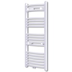 vidaXL Kupaonski Radijator za Centralno grijanje Zaobljenih cijevi 600 x 1160mm Bočni & Srednji priključak