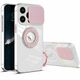 MM TPU IPHONE 14 PRO --CLEAR CAM AND RING, 2mm pink