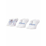 Set od 3 para unisex visokih čarapa niskih čarapa Reebok Cl Fo Invisible Sock 3P GG6680 White/Vecblu/Vecred