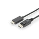 DIGITUS DisplayPort 1.2/1.2a HDMI transformator Crno 2m AK-340303-020-S