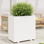 vidaXL Vrtna sadilica bijela 70x40x72,5 cm od masivne borovine