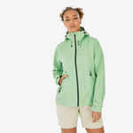 Vodootporna jakna za planinarenje MH500 ženska zelena