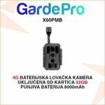 GARDEPRO 4G KAMERA ZA LOV S PUNJIVOM BATERIJOM I 32GB KARTICOM X60PMB