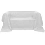 vidaXL Prekrivač za Kauč Mikro-fiber Krem 270 x 350 cm