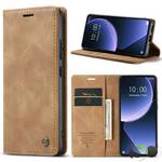 Luxury CaseMe® Preklopna futrola za Xiaomi 14T Pro Svijetlo smeđa