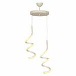 Bijela metalna LED viseća svjetiljka ø 25 cm Hilton – Squid Lighting