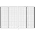 vidaXL Zastori protiv insekata 2 kom s magnetima 230 x 160 cm crni