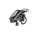 Thule Chariot Cross 2 double multifunkcionalna sportska prikolica za bicikl - 2 djece, bež