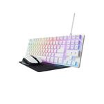 Tipkovnica + miš + podloga TRUST GXT794W 3 u 1 bundle, bijeli 25232