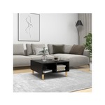 Stolić za kavu crni 60 x 60 x 30 cm od iverice