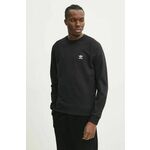 Pamučna dukserica adidas Originals Essential za muškarce, boja: crna, bez uzorka, JD2412