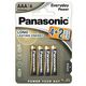 Panasonic alkalne AAA baterije, LR03, Everyday Power, 1.5V, 6 komada, oznaka modela LR03EPS/6BP 4+2F