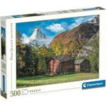 Planinska kućica među brdima HQC puzzle od 500 dijelova - Clementoni