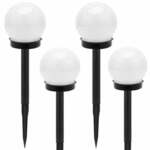 Postavite 4 okrugle LED svjetiljke solarnog poda 36 cm