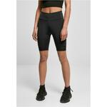 Women's High Waist Tech Mesh Cycle Shorts, Black crna