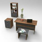 Set uredskog namještaja, OrahAntracit, VO11 - BA