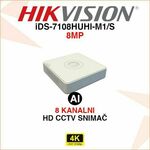 HIKVISION 8 KANALNI 4K ACUSENSE VIDEO SNIMAČ iDS-7108HUHI-M1/S