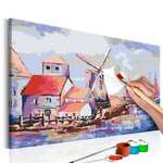Slika za samostalno slikanje - Windmills (Landscape) 60x40